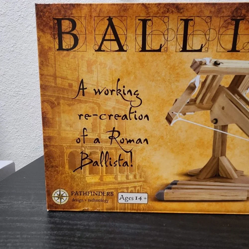 NEW Roman Ballista Model Kit History Pathfinders Wood Launcher Dart craft Kit